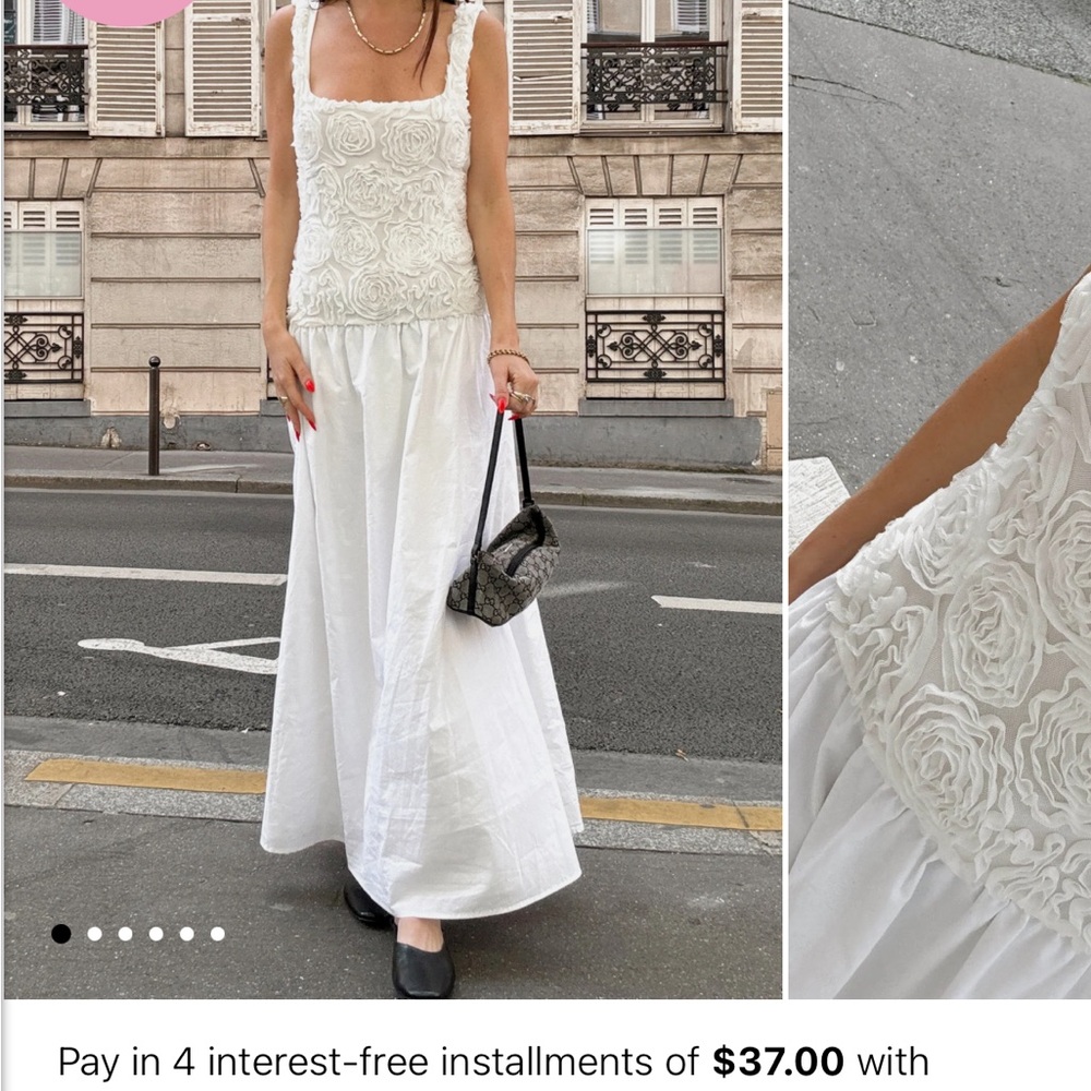 Show Me Your MuMu White Floral Dress